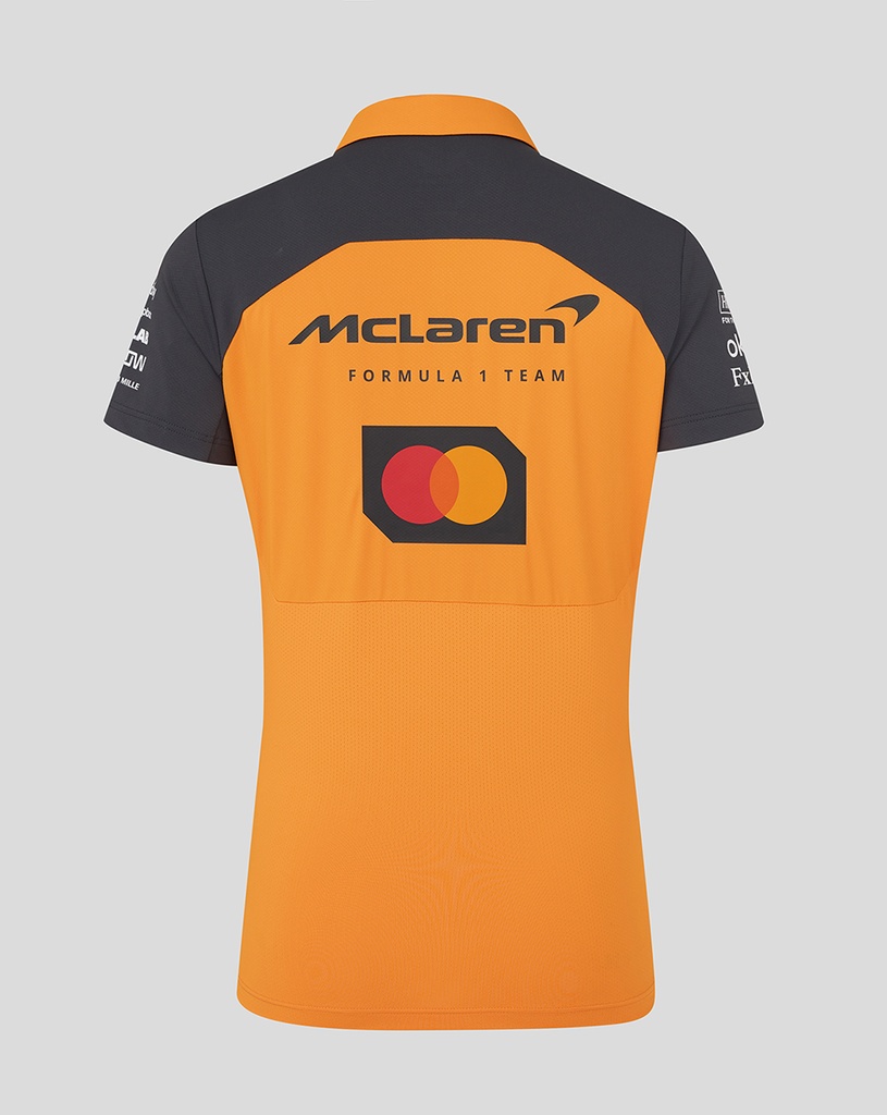 McLaren F1 TEAM POLO SHIRT – FEMALE PAPAYA / PHANTOM