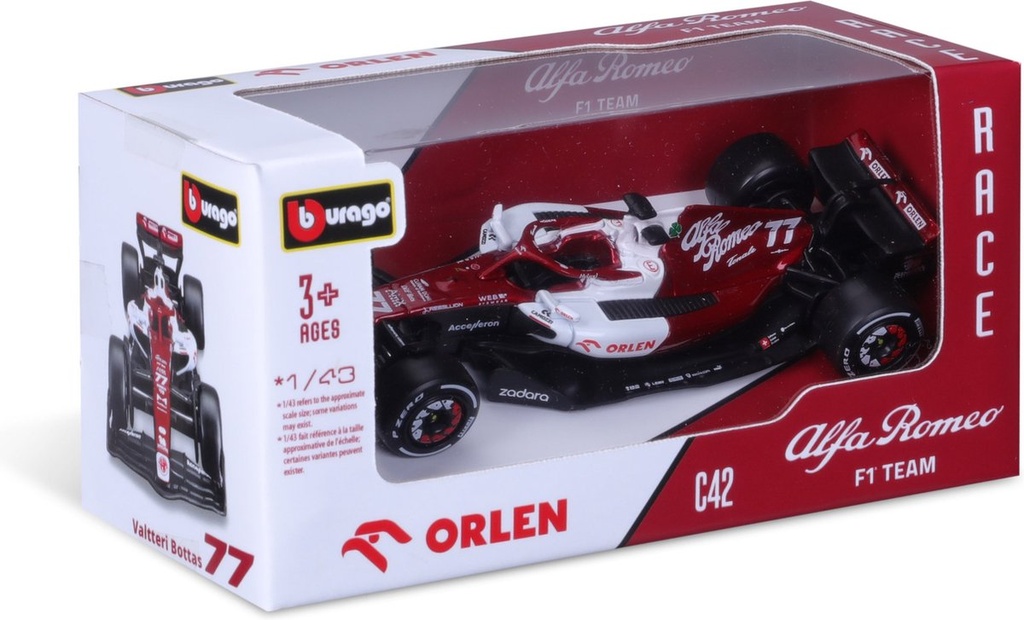 1:43 ALFA ROMEO F1 TEAM ORLEN C42 #77 BOTTAS
