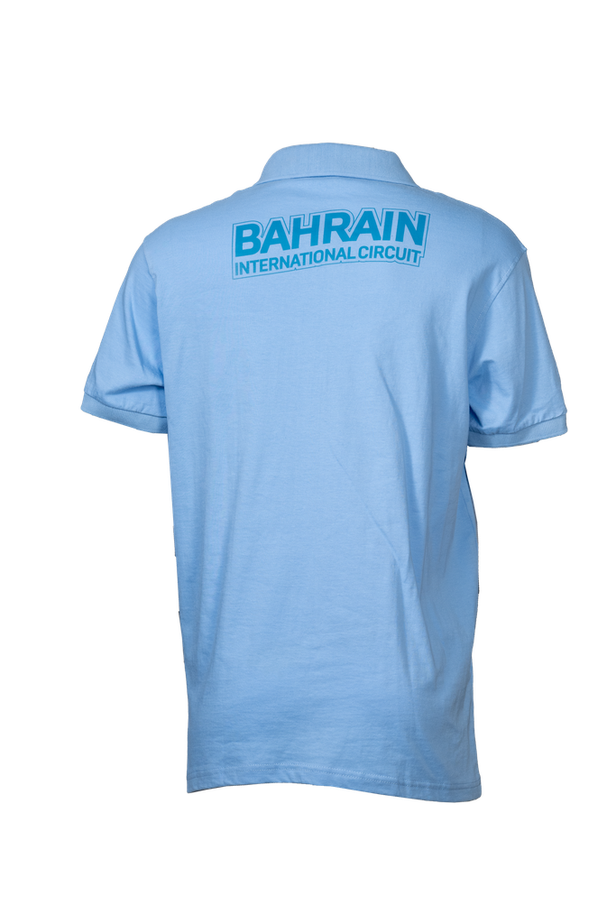 BIC Sky Blue Buttonless Polo Adult Shirt