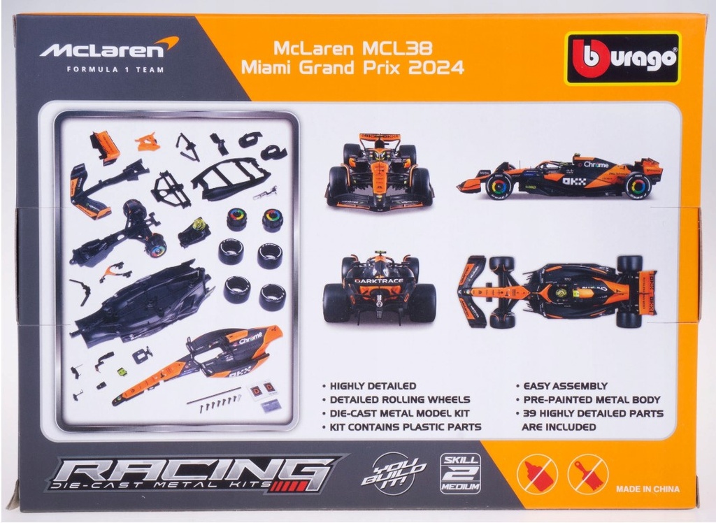 1:24 MCLAREN - F1 MCL38 2024 MODEL KIT #NORRIS