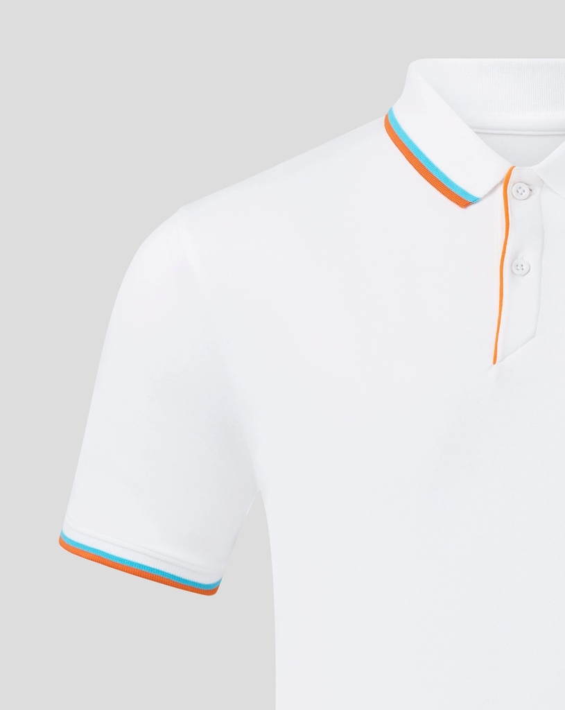 MCL FW MENS CORE ESSENTIALS POLO S WHITE