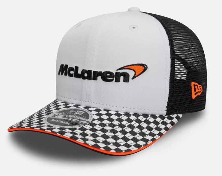 MCLAREN CHECKERED VISOR 9FIFTY PC-ADULTS-WHITE-ML