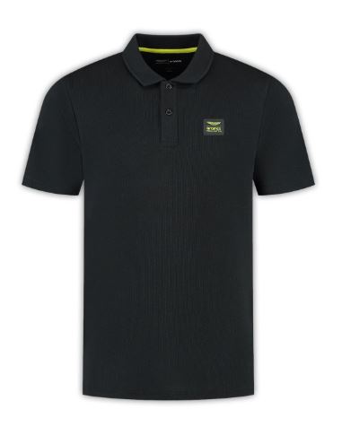 AMF1 FW MENS TECH WAFFLE POLO, BLACK