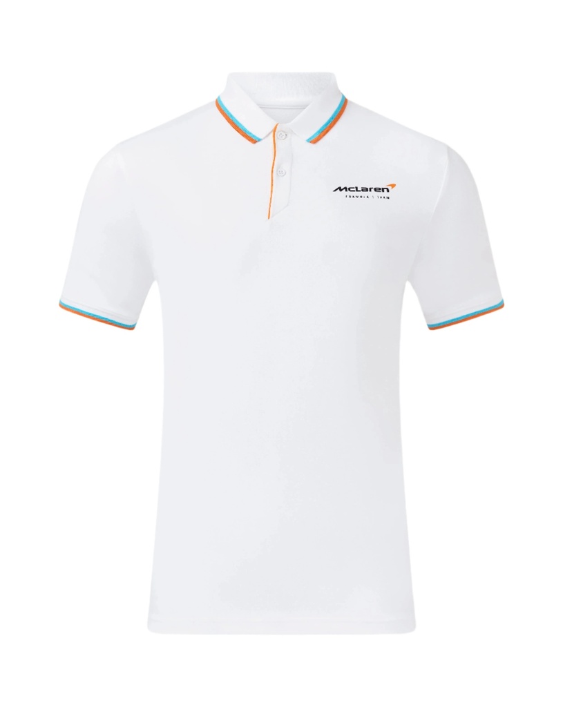MCL FW MENS CORE ESSENTIALS POLO S WHITE