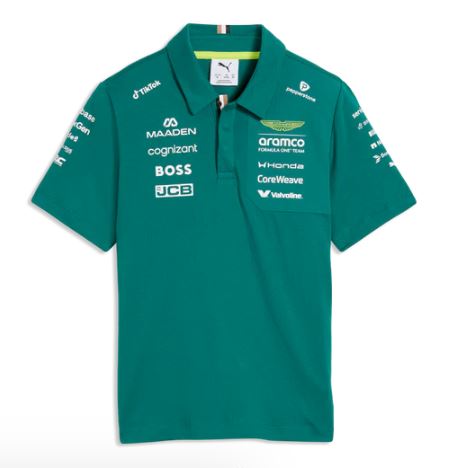 AMF1 RP KIDs Polo, GREEN LUX