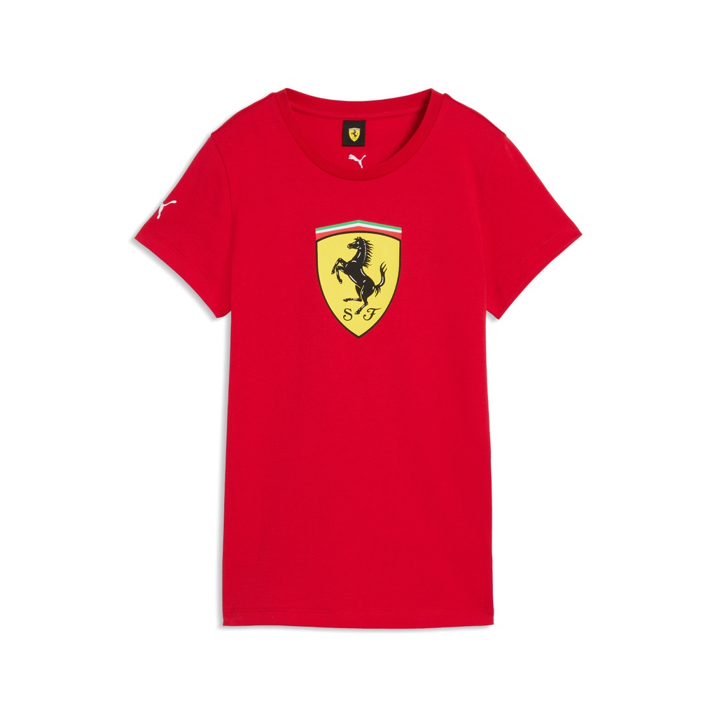 SF FW WMN Shield Tee, ROSSO CORSA