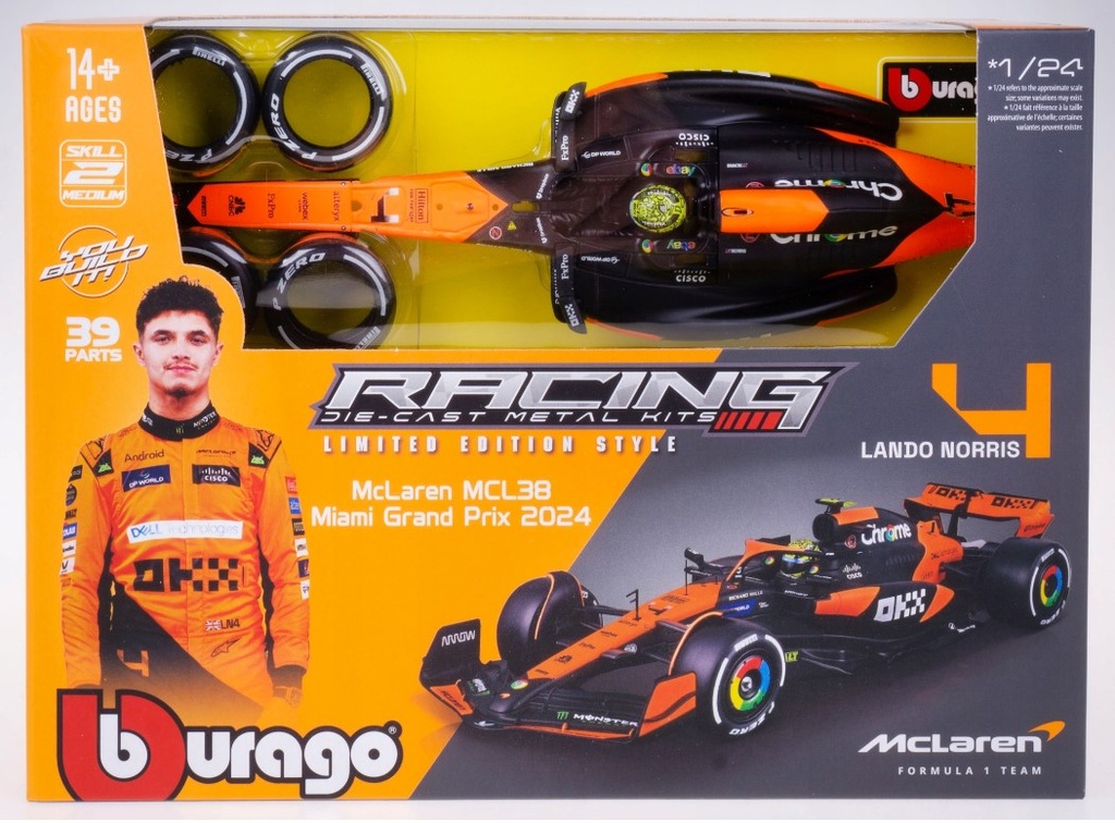 1:24 MCLAREN - F1 MCL38 2024 MODEL KIT #NORRIS