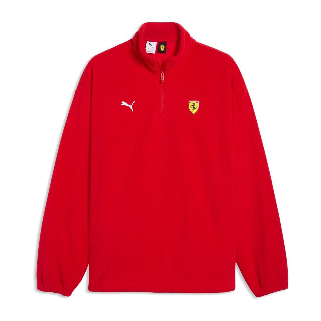 SF FW 1/4 ZIP, ROSSO CORSA