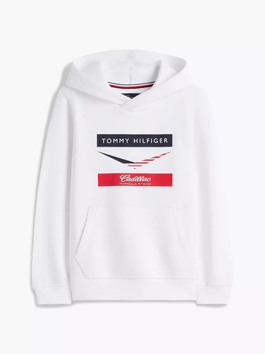 CF1 X TOMMY HILFIGER CHEVRON HOODIE-KIDS-WHITE-2026