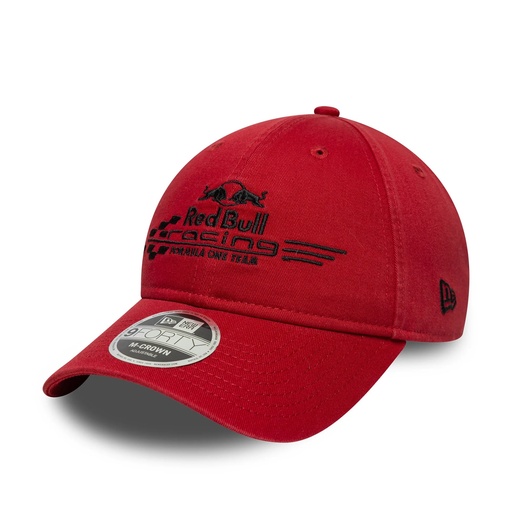 RED BULL WASHED 9FORTY M CROWN-ADULTS-RUBY RED-OSFM