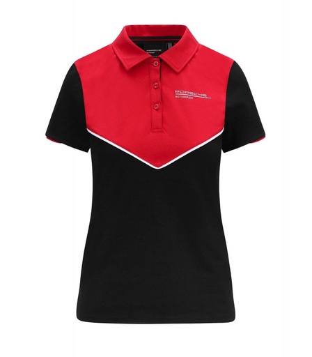 PORSCHE FW WOMENS POLO BLACK