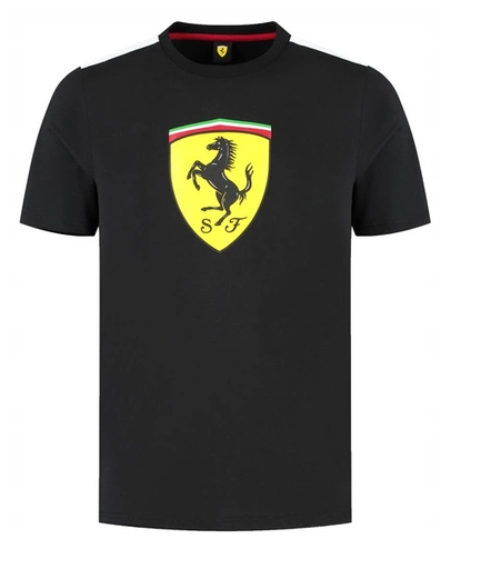 SF FW MENS LARGE SHIELD TEE, BLACK