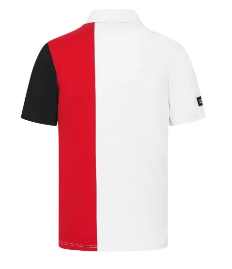 PORSCHE FW MENS STRIPE POLO, S WHITE 24