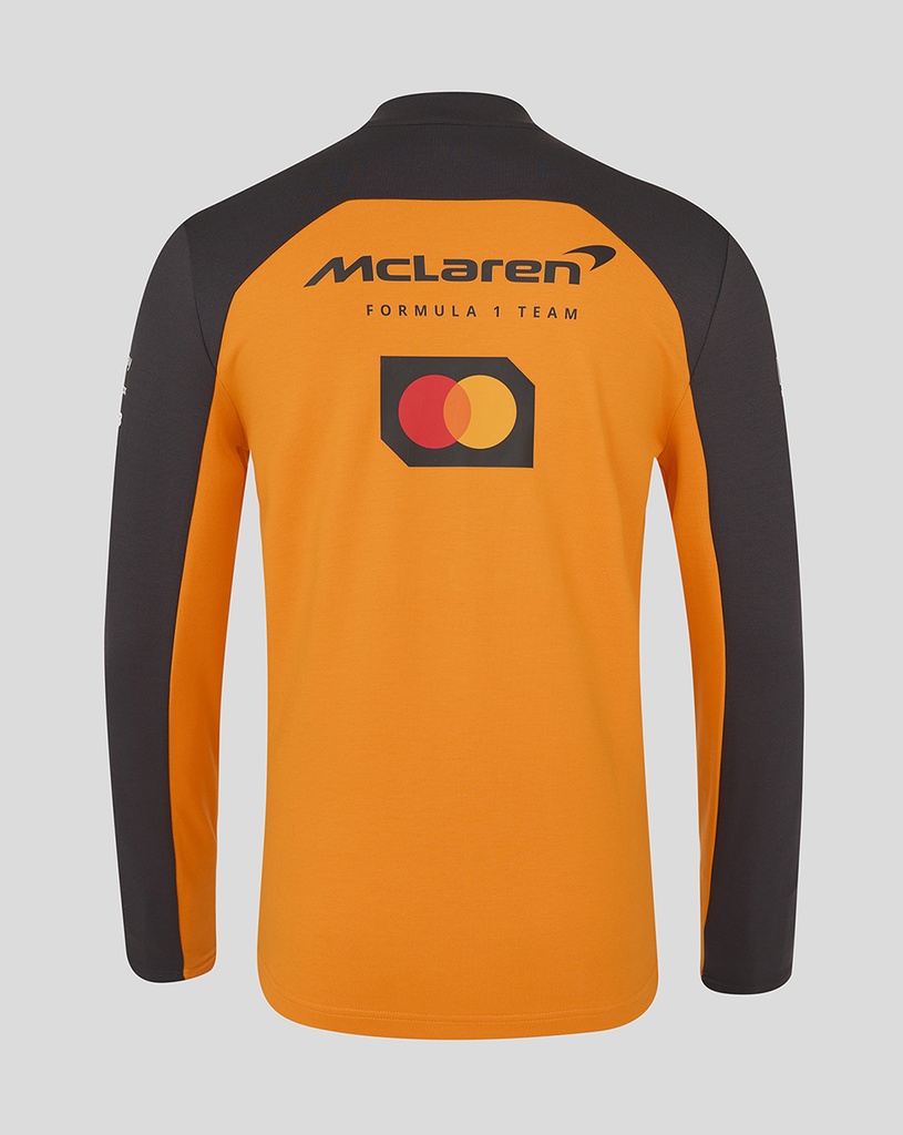 McLaren OFFICIAL McLAREN F1 TEAM QUARTER ZIP TOP AUTUMN GLORY / PHANTOM L