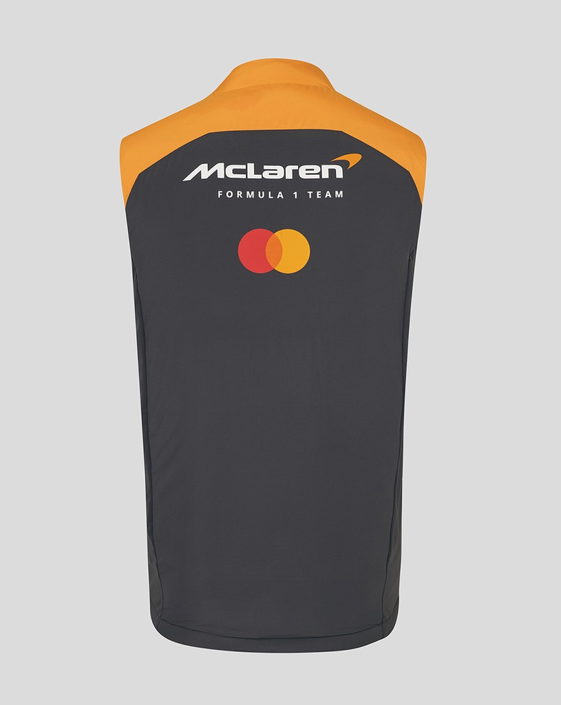 McLaren OFFICIAL McLAREN F1 TEAM HYBRID GILET PHANTOM/ AUTUMN GLORY L
