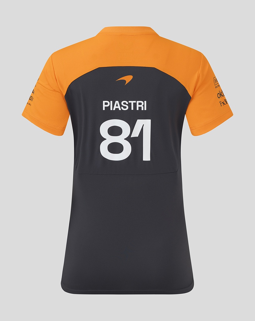 McLaren F1 TEAM SET UP T-SHIRT PIASTRI FEMALE PHANTOM / PAPAYA