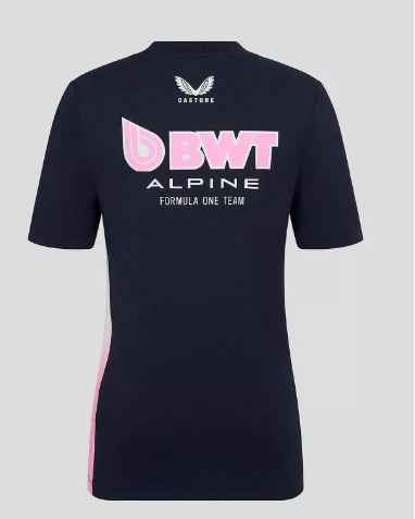 BWT Alpine Formula One Team Junior Official Set Up T-Shirt - Navy - Kids