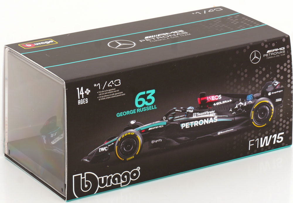 1:43 MERCEDES AMG-F1 W15 2024 SIGNATURE W15 #63 RUSSEL