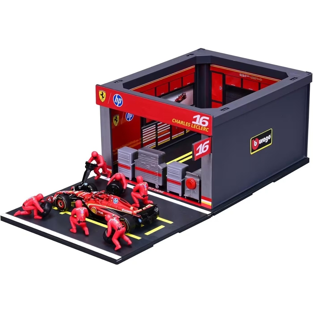 1:43 FERRARI - F1 SF2-24 2024 GARAGE BOX #16 LECLERC