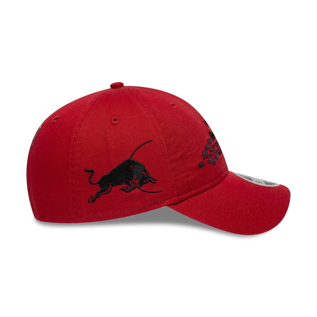 RED BULL WASHED 9FORTY M CROWN-ADULTS-RUBY RED-OSFM