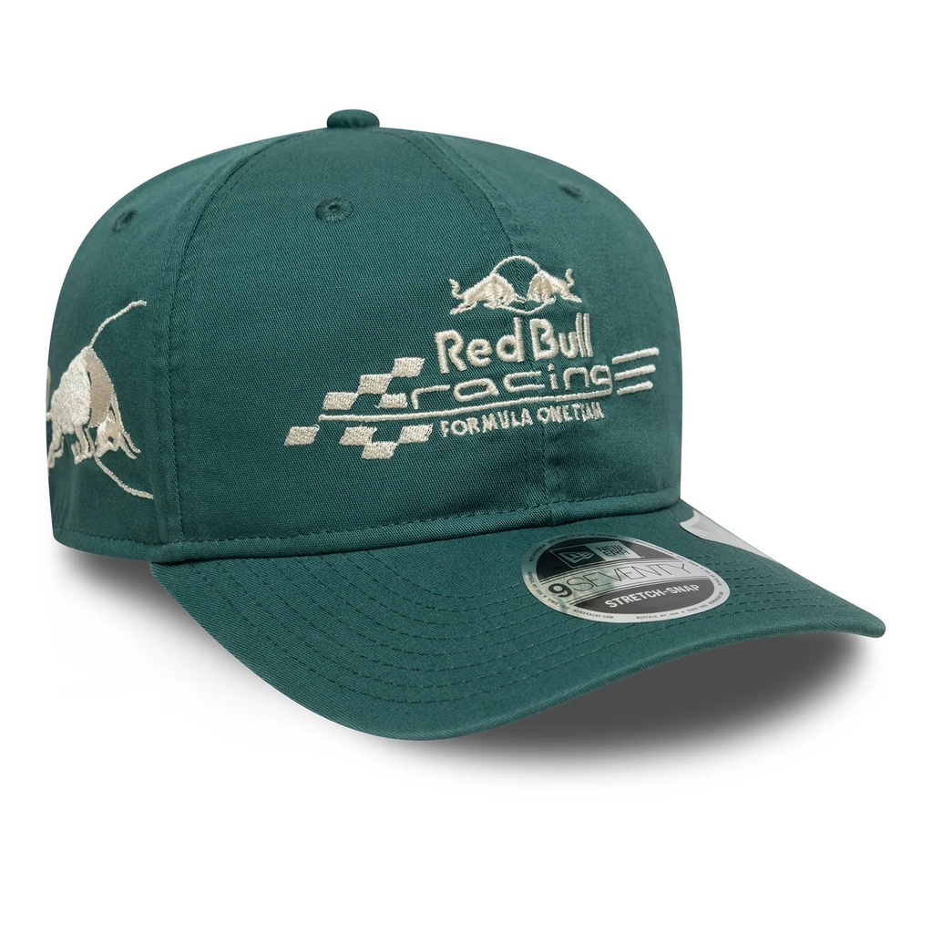 RED BULL WASHED 9SEVENTY SS-ADULTS-DARK GREEN-OSFM