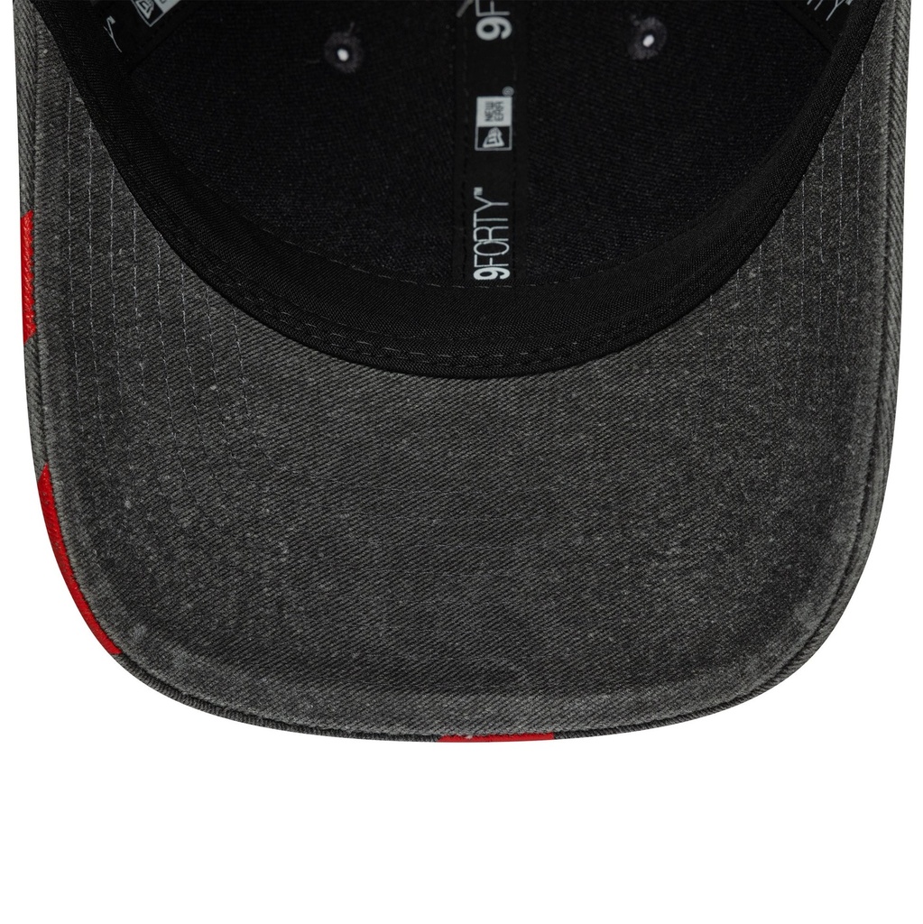 RED BULL WASHED 9FORTY MC-ADULTS-BLACK-OSFM