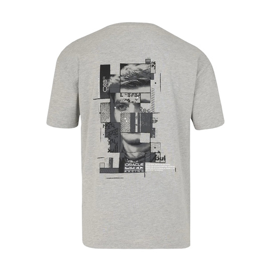 Redbull Racing MV PIXEL BACK GRAPHIC TEE GREY MARL Male