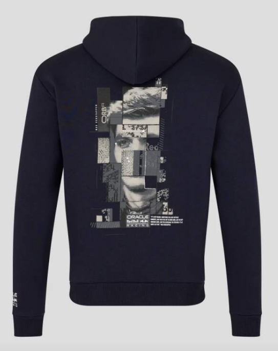 Redbull Racing MV PIXEL BACK GRAPHIC HOODIE NIGHT SKY Male XS 2026/