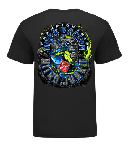 NHRA SHIRT-23 NITRO JUNKIE- BLK