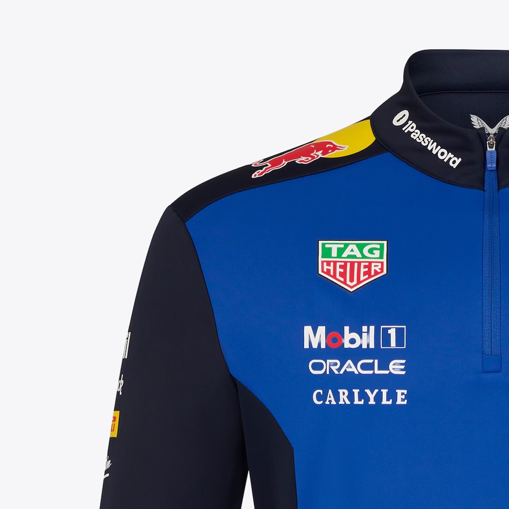 Redbull Racing QUARTER ZIP MIDLAYER NIGHT SKY / SURF THE WEB Male