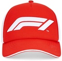 F1 LRG LOGO TRUCKER CAP RED 21