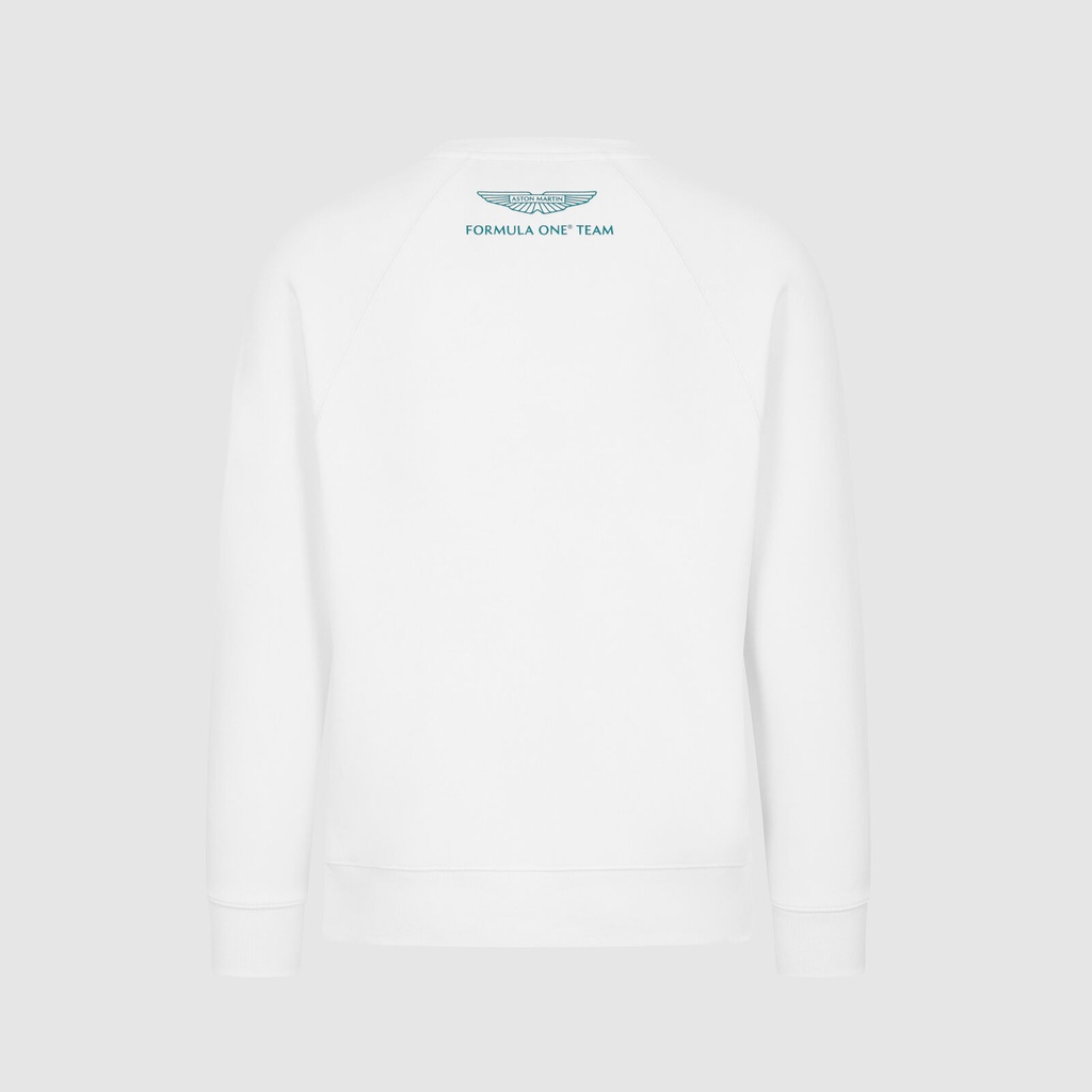 AMF1 FW LOGO CREW SWEAT WHITE