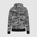 PORSCHE FW QUOTED AOP OVERSIZED HOODY BLACK