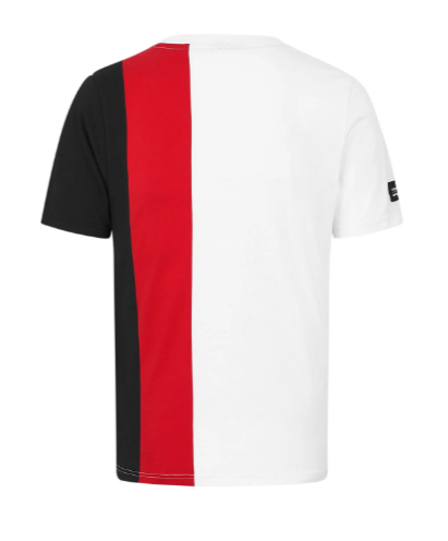 PORSCHE FW MENS STRIPE TEE WHITE