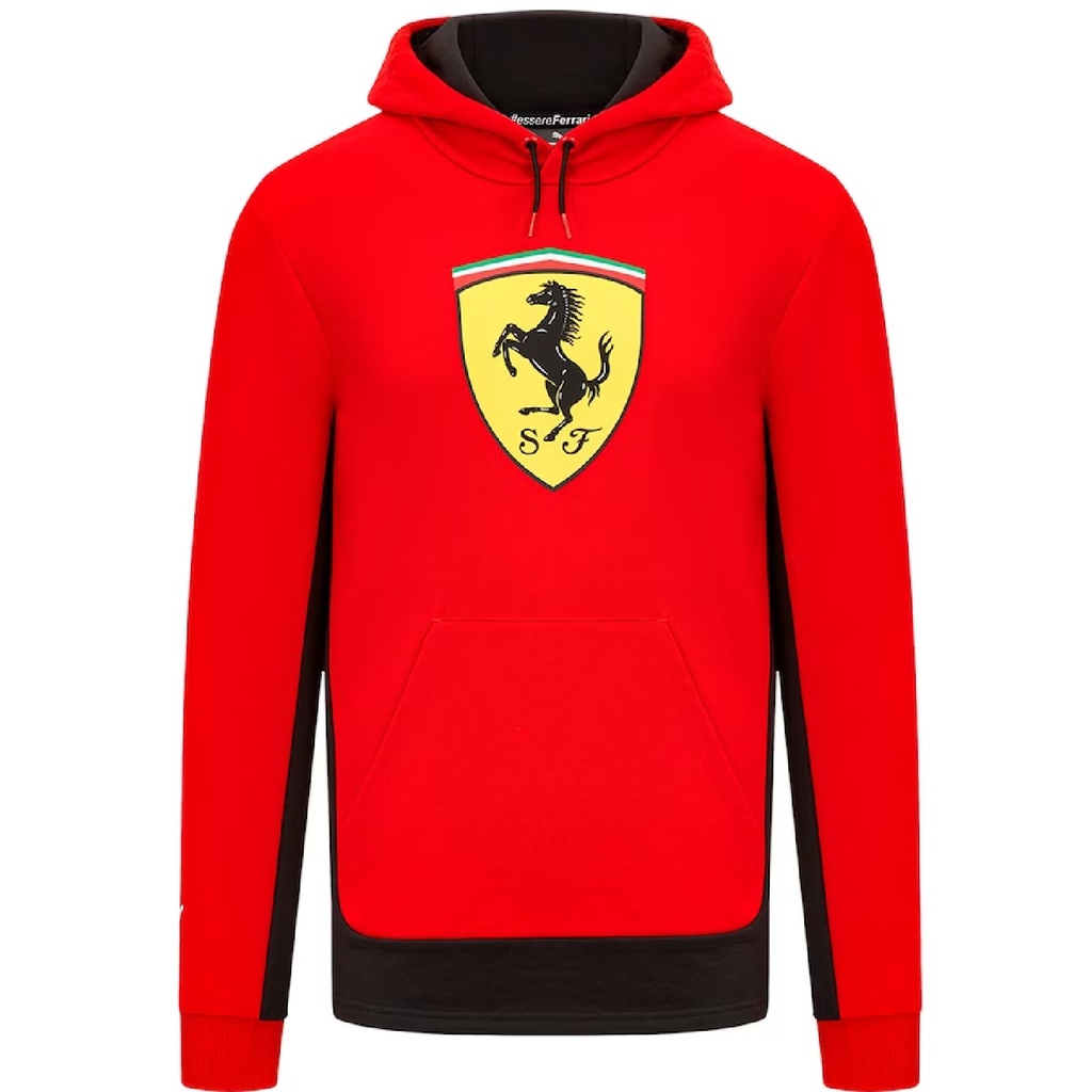 SF MENS SHIELD HOODY RED