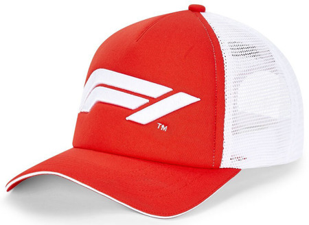 F1 LRG LOGO TRUCKER CAP RED 21