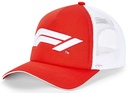 F1 LRG LOGO TRUCKER CAP RED 21