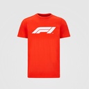 F1 LARGE LOGO TEE RED