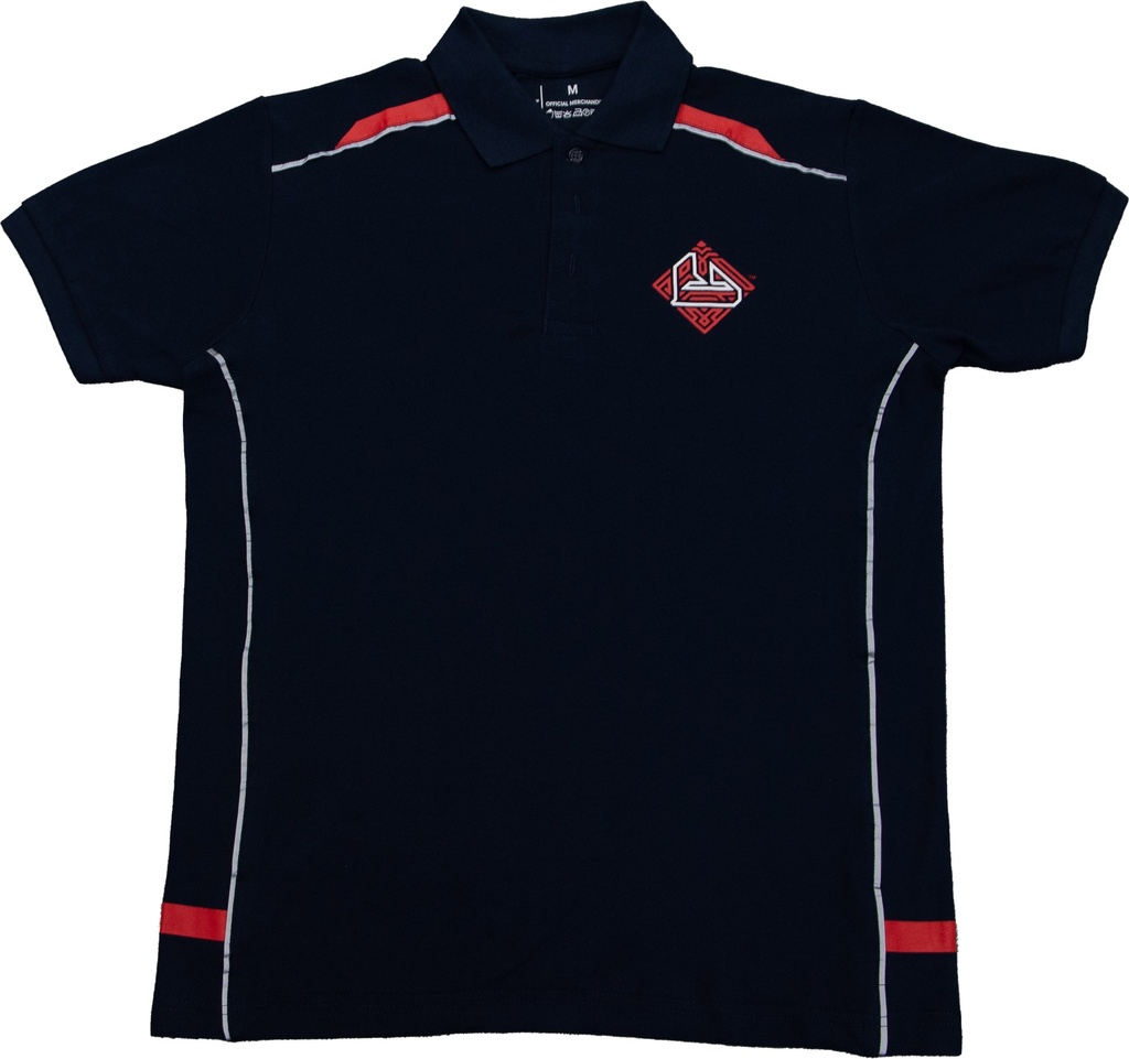 BIC Navy/Red Men Blue Polo T-shirt