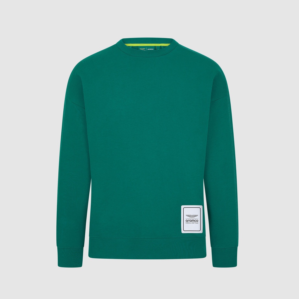 AMF1 FW LOGO CREW SWEAT AM GREEN