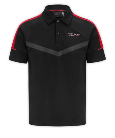 PORSCHE FW MENS POLO, M BLACK 24