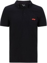F1 Tech Collection Men's Small Logo Jersey Polo Shirt BLACK