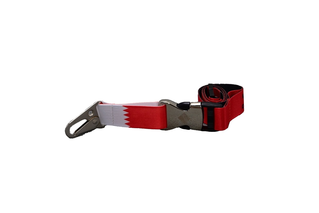 BIC Bahrain Flag Lanyard