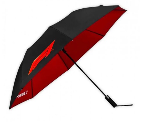 F1 FW COMPACT UMBRELLA, ONE SIZE BLACK