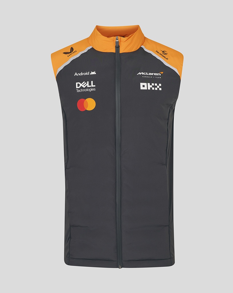 McLaren OFFICIAL McLAREN F1 TEAM HYBRID GILET PHANTOM/ AUTUMN GLORY