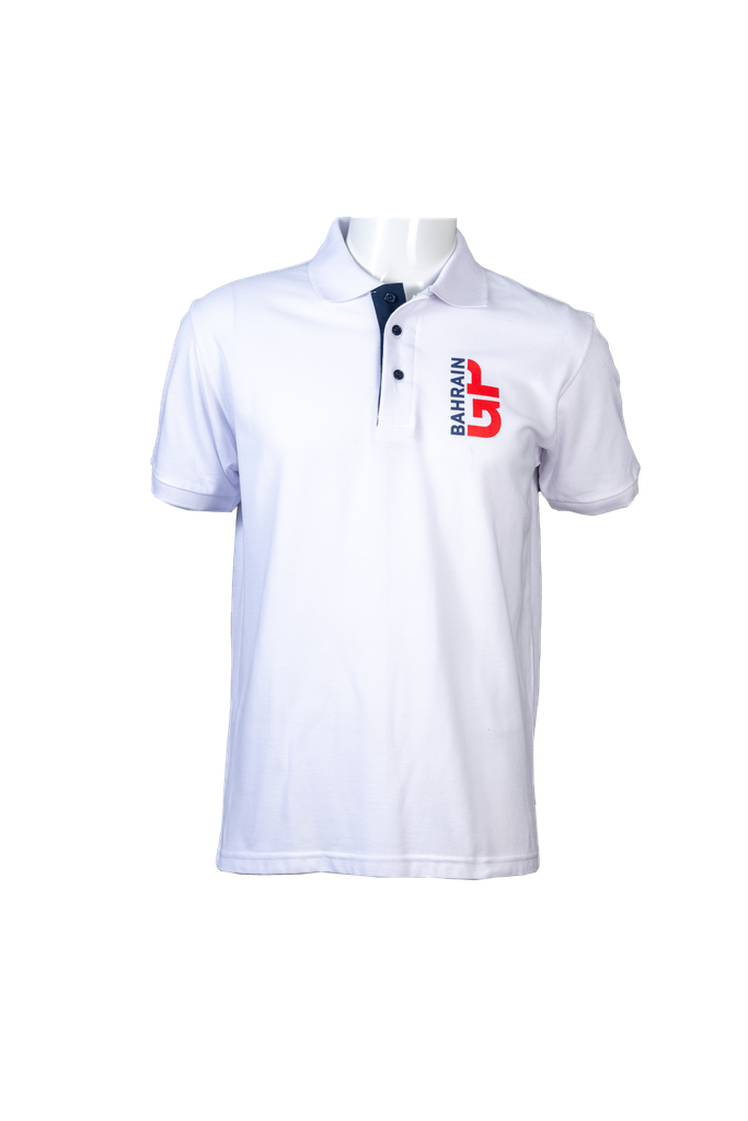 BIC White GP Polo Adult Shirt