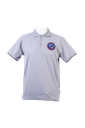 BIC White/Navy Circle Helmet Logo Collar Shirt