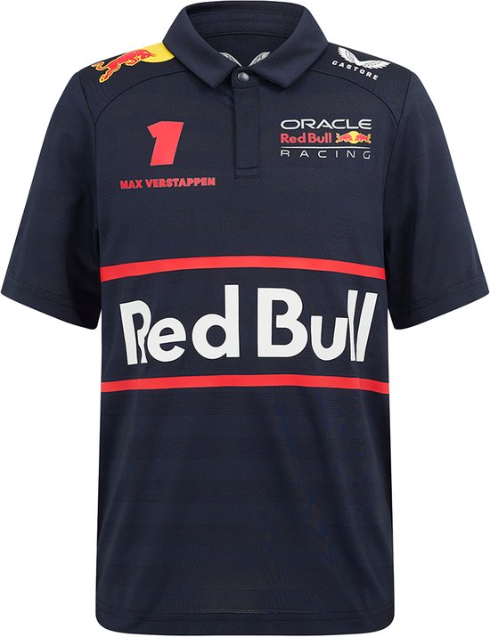 Red Bull Racing Junior Teamline Max Verstappen Short Sleeve Polo Shirt - Night Sky