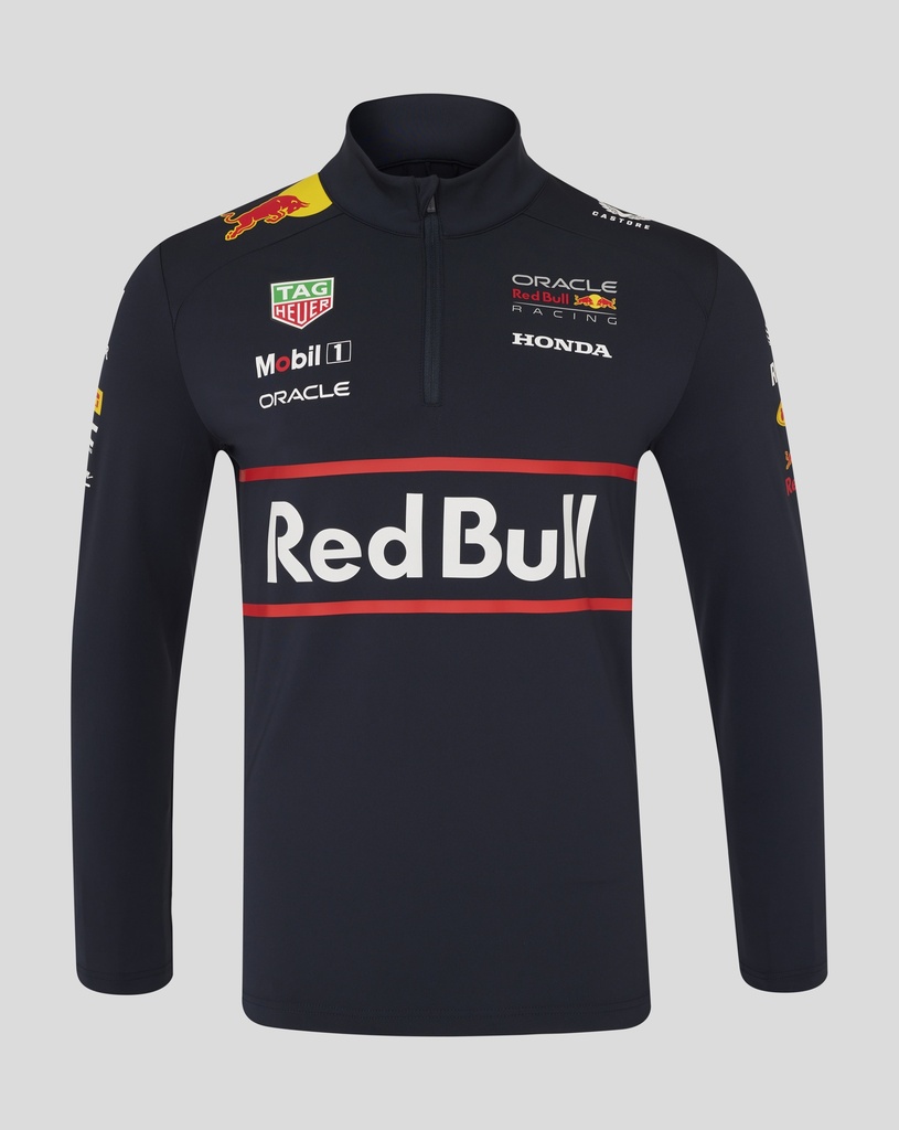 Red Bull Racing Unisex Teamline 1/4 Zip Midlayer - Night Sky