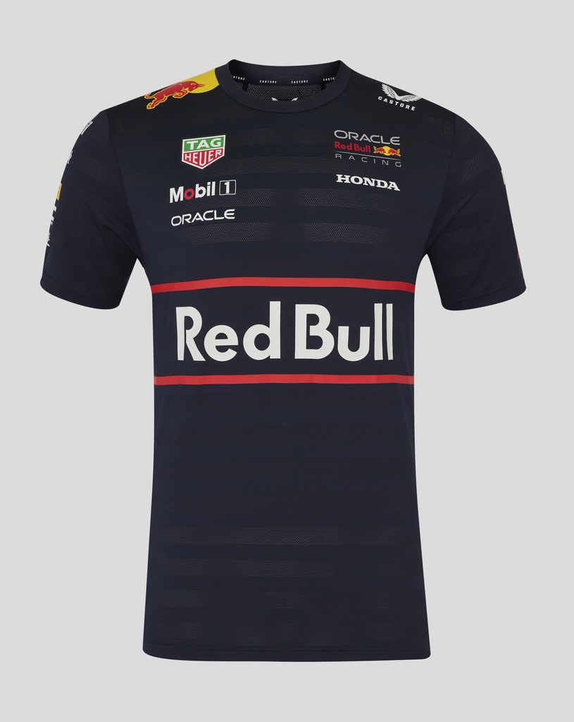 Red Bull Racing Mens Teamline Set Up T-Shirt - Night Sky